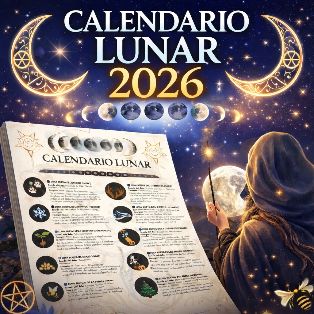 Calendario Lunar Wicca 2026 (Pdf Digital)