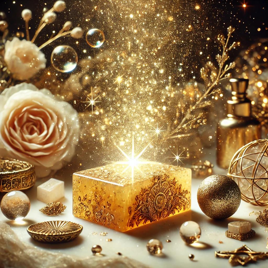 Jabon  Mistico  de Champaña Baño de celebración, abundancia y gozo elevado