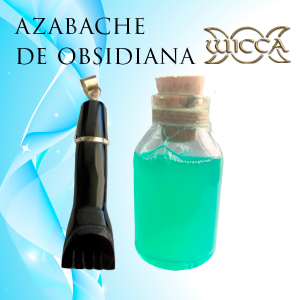 Amuleto Wicca Azabache Obsidiana