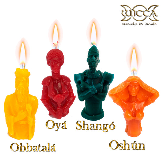 Velas Sagradas de los Orishas Santería Set